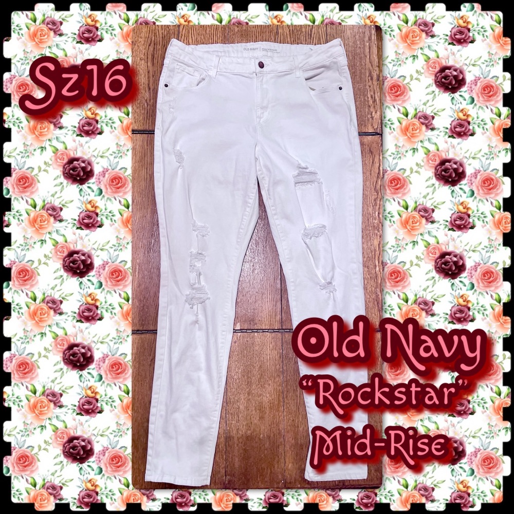 ••Old Navy•• White Denim Jeans